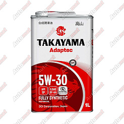 Масло моторное TAKAYAMA Adaptec 5W-30 SP GF-6A, 1л